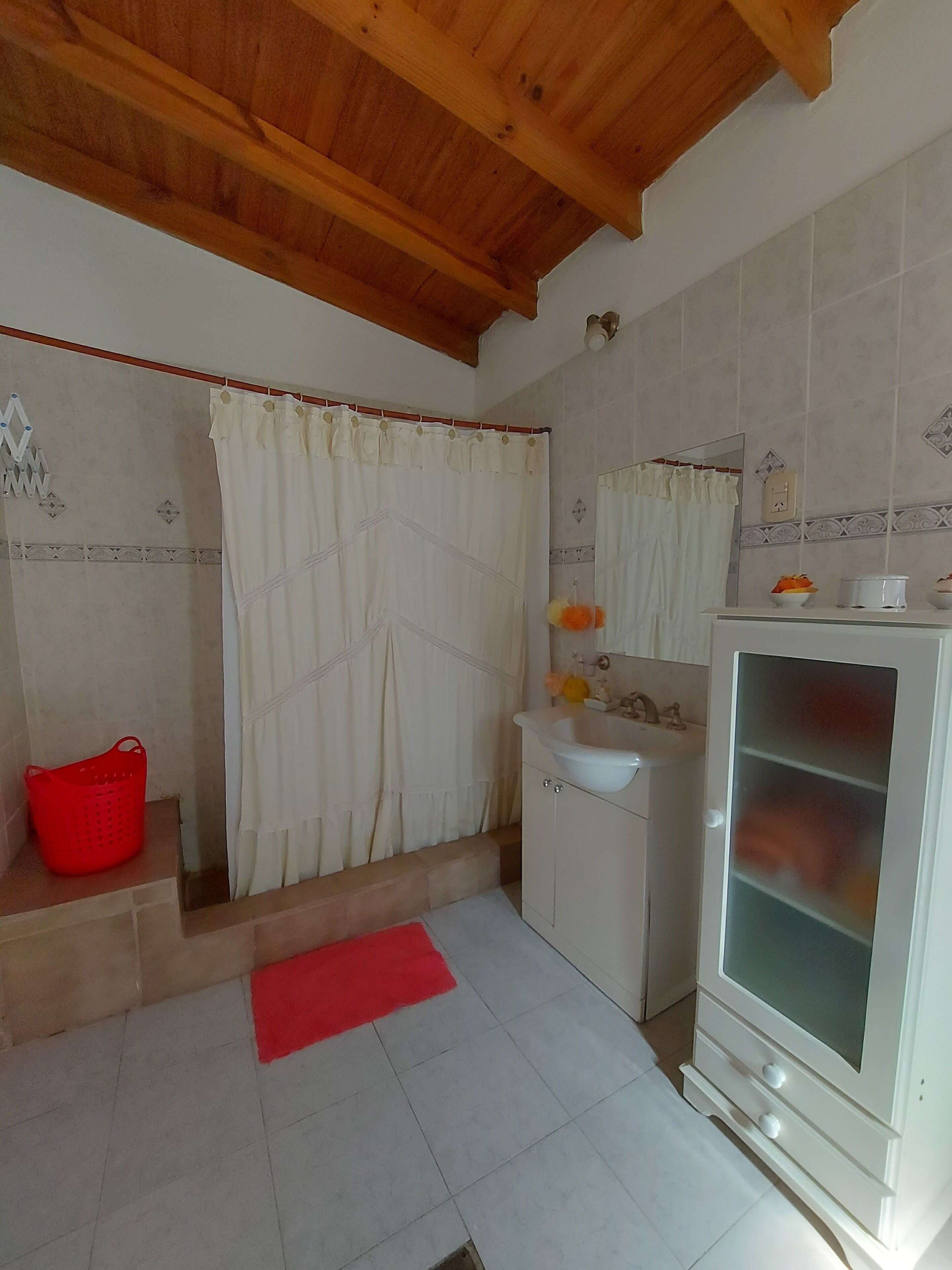 Ducha, secador de pelo, bidet, toallas