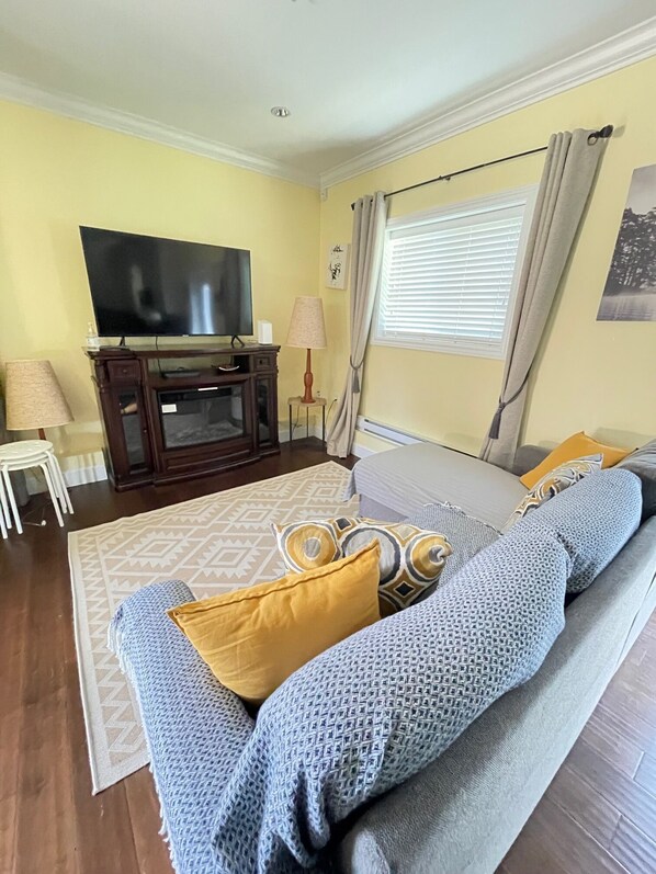 TV connectée, cheminée