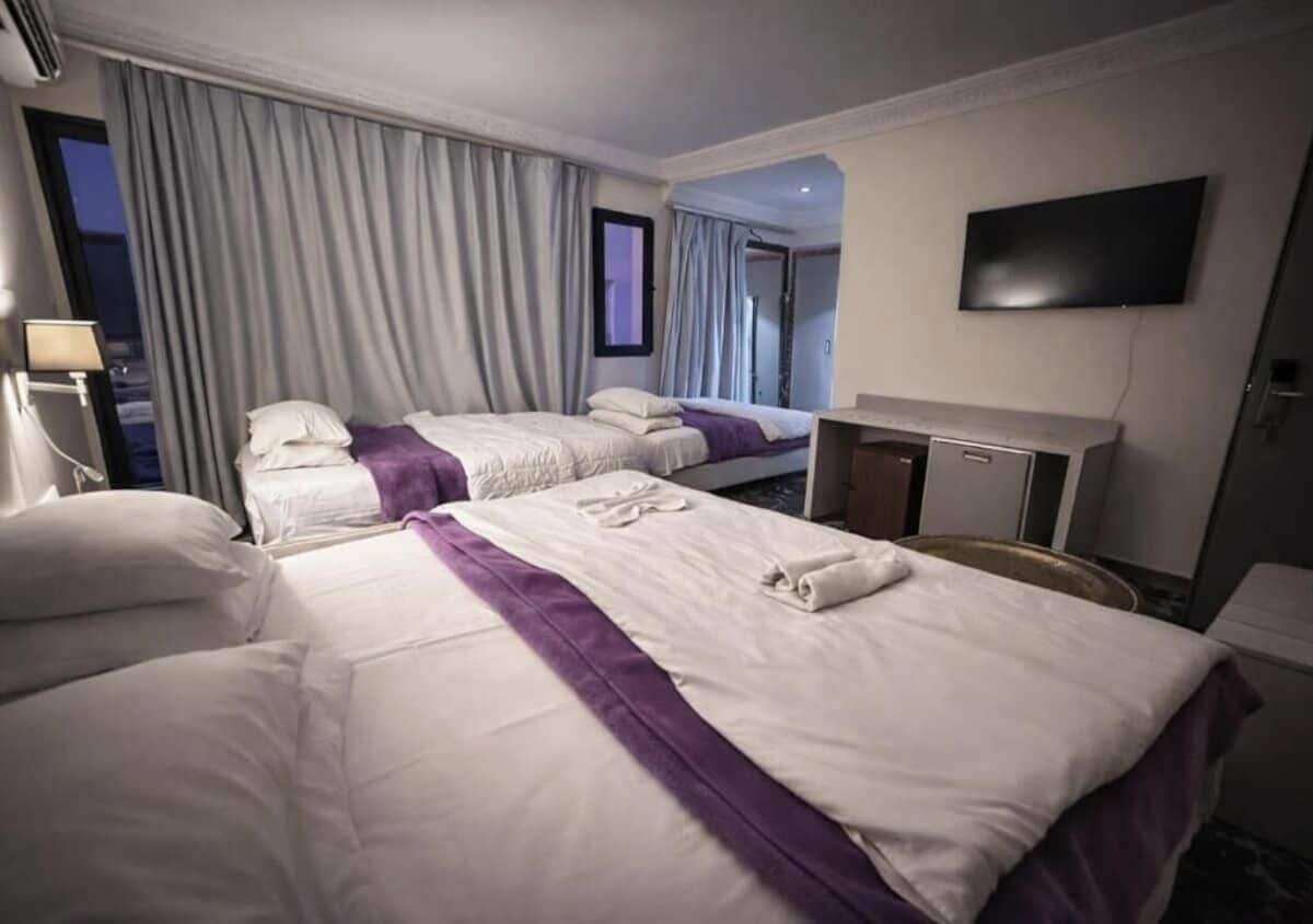 Desk, free WiFi, bed sheets