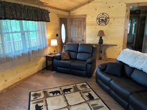 Smart TV, fireplace, DVD player