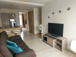 50-inch Smart TV with cable channels