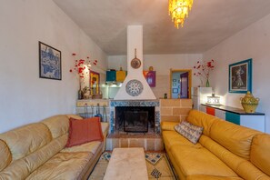 Fireplace, table tennis