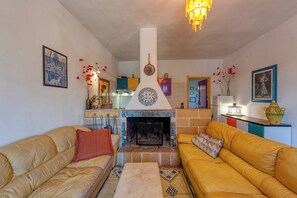 Fireplace, table tennis