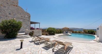 Holiday Home 'Aegean Seashell' with Sea View, Wi-Fi and Air Conditioning