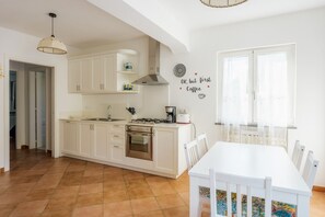 Fridge, microwave, dishwasher, toaster