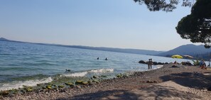 En la playa 