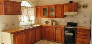 Apartment, 1 Bedroom, Balcony, Bay View | Private kitchen | Full-sized fridge, microwave, oven, stovetop