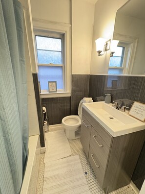 Towels, soap, toilet paper