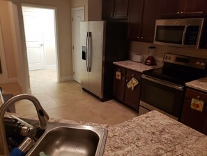 Microwave, oven, stovetop, dishwasher