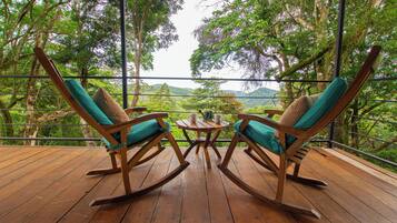 Comfort-FerienhĂŒtte, Bergblick | Terrasse/Patio