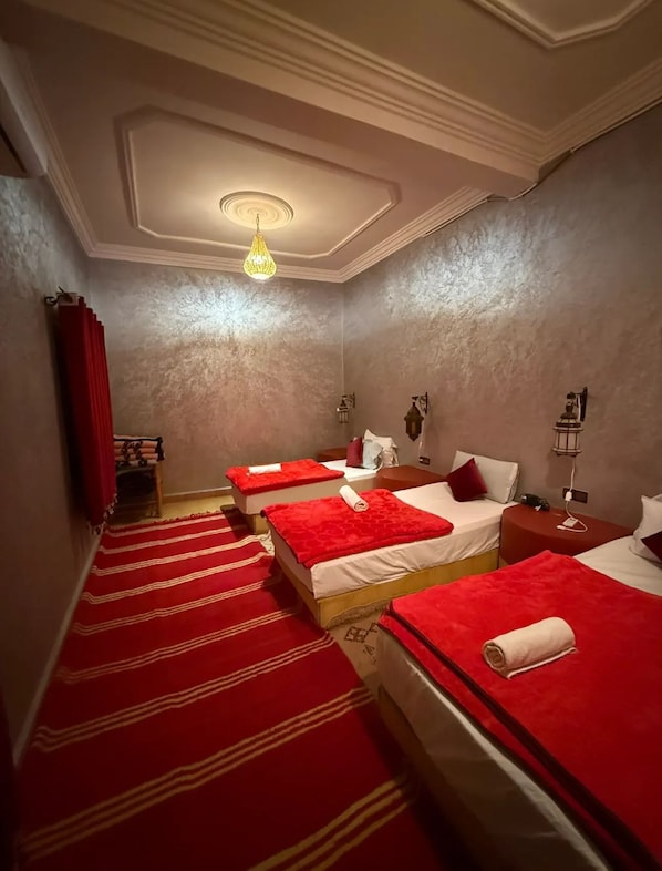 Free WiFi, bed sheets