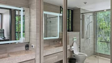 Appartement, 2 chambres, accessible aux personnes à mobilité réduite, balcon | Salle de bain