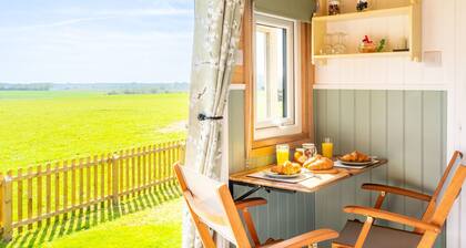 Gin and Toffee is a beautifully restored railway carriage nestled in Thaxted