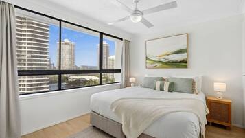 2 bedrooms, iron/ironing board, travel crib, WiFi