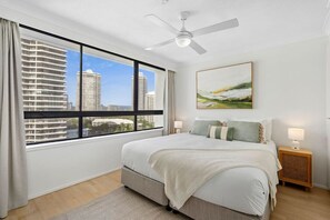 2 bedrooms, iron/ironing board, travel crib, WiFi