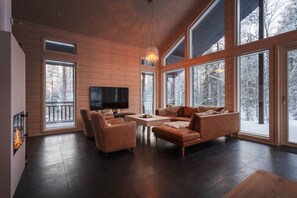 TV, fireplace, stereo