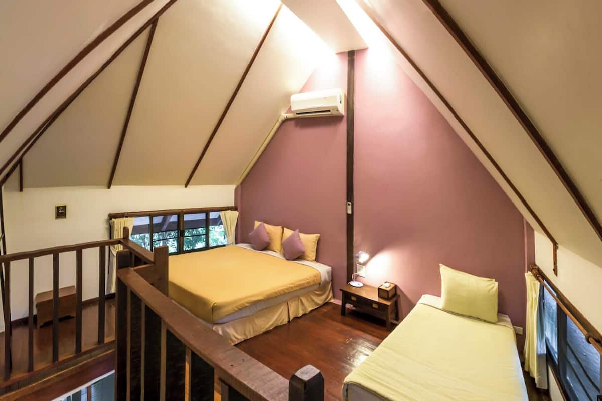 Appartement Duplex Standard, patio, vue jardin | Minibar, lits pliants/supplémentaires, draps fournis