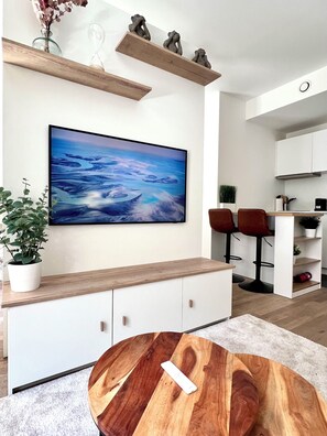 Living area - Cozy Studio 2 min from Grand Place (Brussels)