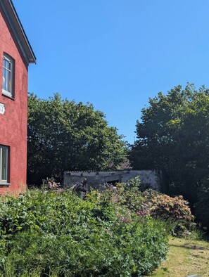 Property grounds - Colorful home on a natural plot with its own small forest (Hesselager)