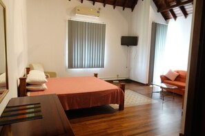 Chambre double | Fer et planche à repasser, accès au Wi-Fi (inclus)
