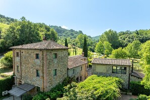 Exterior - Private Villa with A/C, WIFI, private pool, TV, pets allowed, panoramic view, close to San Gimignano (Montaione)