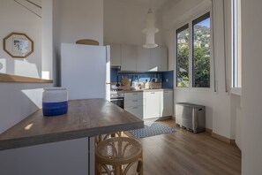 Fridge, oven, stovetop, dishwasher - Cosy apartment for 4 people with A/C, WIFI, TV and balcony (Genoa)