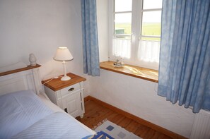 2 bedrooms, in-room safe, iron/ironing board, travel cot