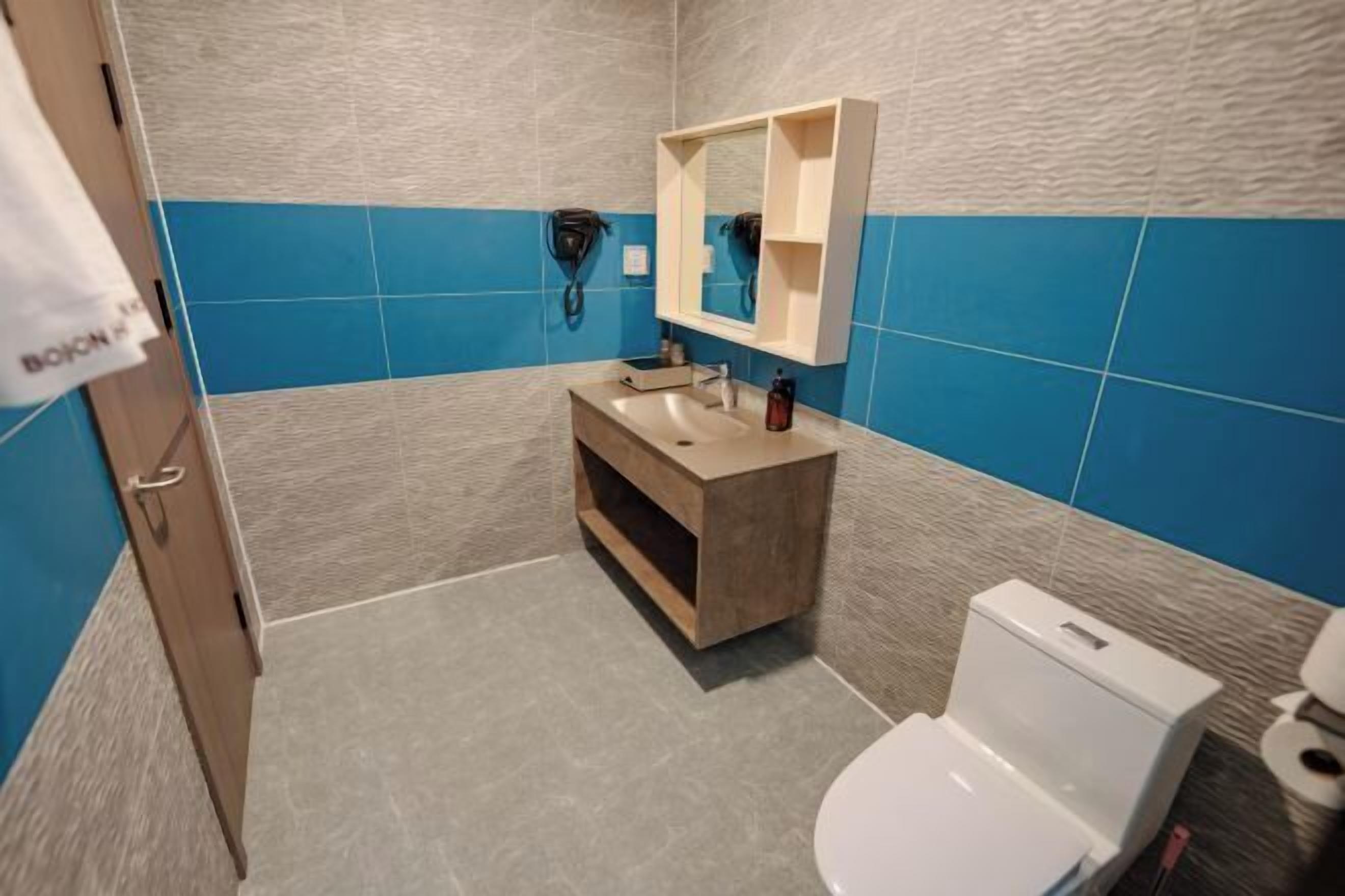 Bathroom | Shower, free toiletries, hair dryer, bathrobes