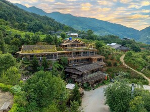 Façana frontal de l'allotjament