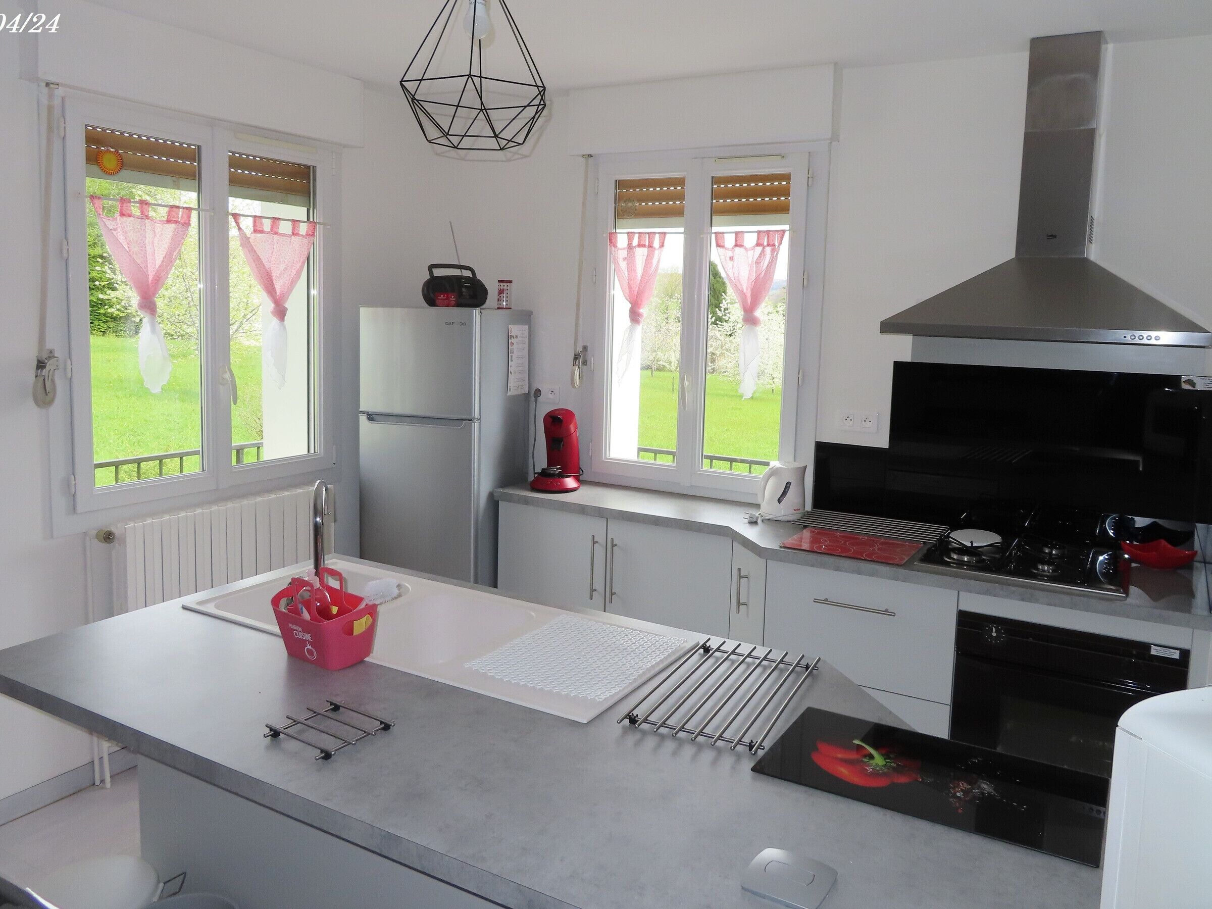 Fridge, microwave, dishwasher