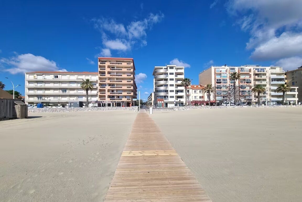 在海滩