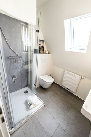 Habitación doble, 1 habitación, no fumadores, vistas al patio | Baño