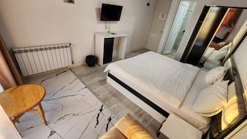 Standard Double Room, Balcony, City View | Desk, laptop workspace, blackout drapes, iron/ironing board