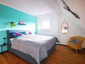 1 chambre, bureau, Wi-Fi, draps fournis