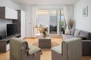 Apartament, 1 dormitori, fumadors, balcó | Sala d'estar