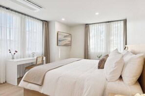 2 bedrooms, iron/ironing board, travel crib, WiFi