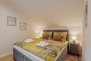 Deluxe Apartment, Balcony, Garden View | Egyptian cotton sheets, premium bedding, memory foam beds, in-room safe - Residence S7 - Luxury Living Apartment (Presov)