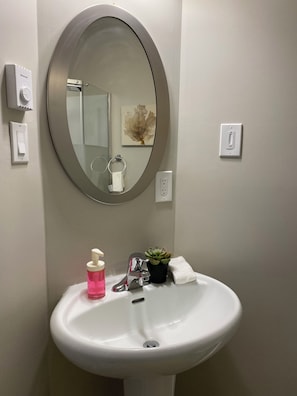 SĂšche-cheveux, serviettes fournies, savon, papier toilette