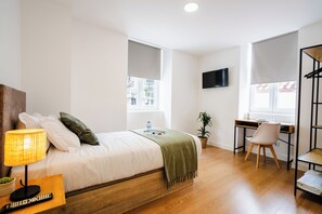 Estudio económico | Minibar, escritorio, wifi gratis y ropa de cama