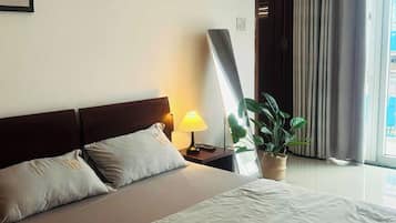 Double Room, City View | Iron/ironing board, free WiFi