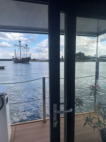 Interior. Premium houseboat water villa
