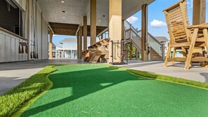 Children’s area - Sea the Light | Sleeps 14 | Tiki Bar + Fire Pit + Putt-Putt | (Crystal Beach)