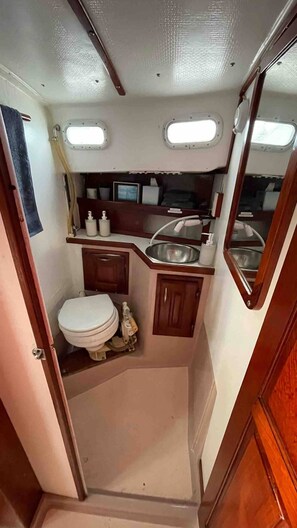 Towels, soap, toilet paper