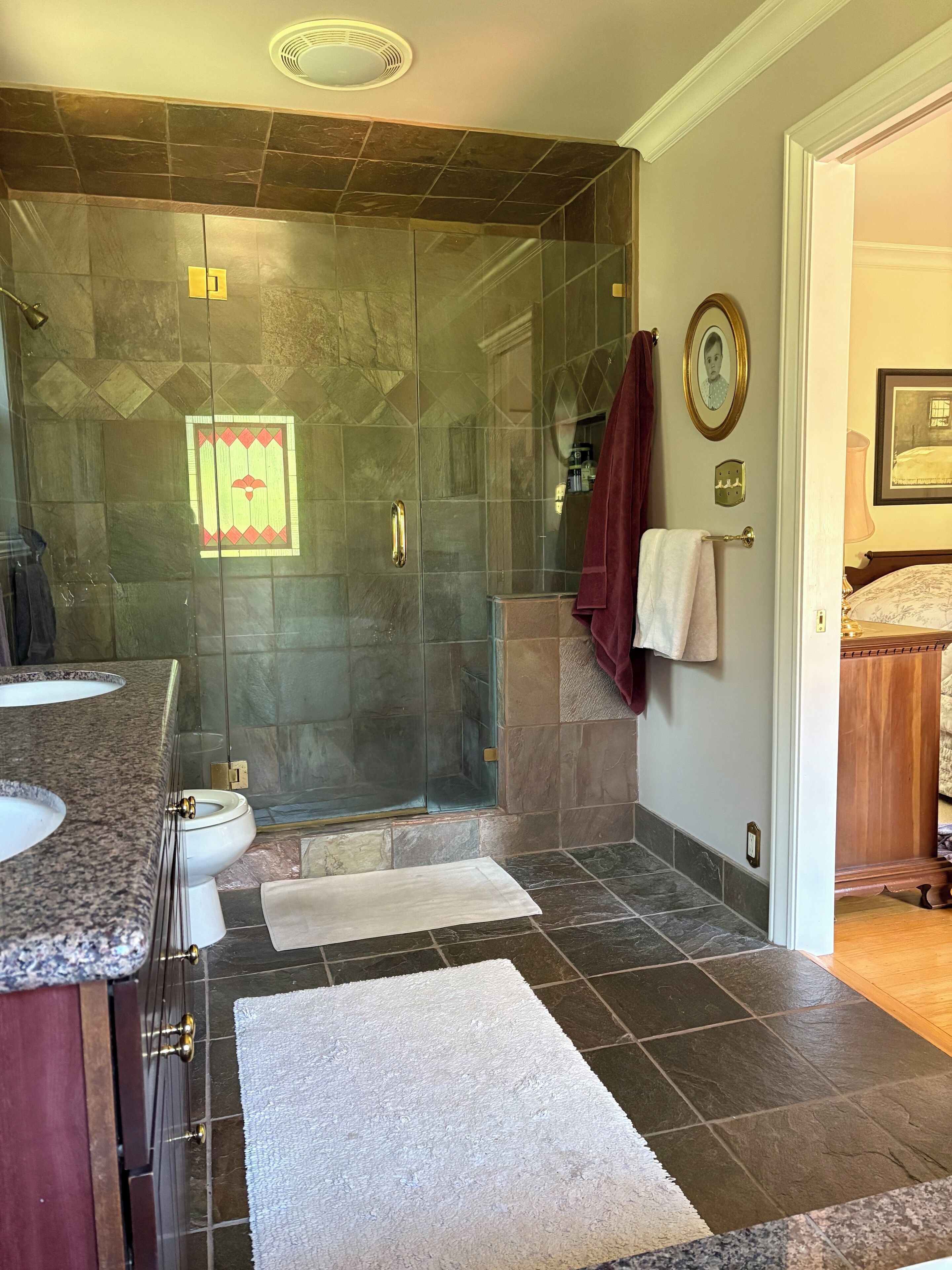 Towels, soap, toilet paper