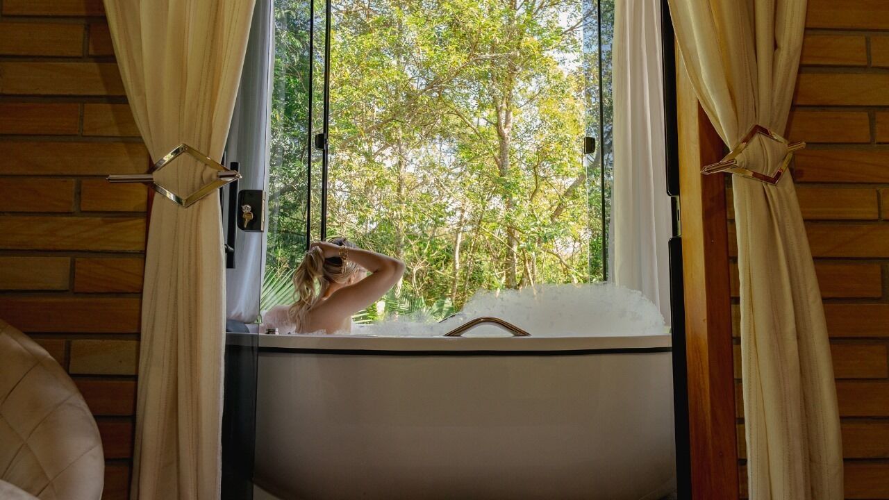 Desk, laptop workspace, blackout curtains, iron/ironing board