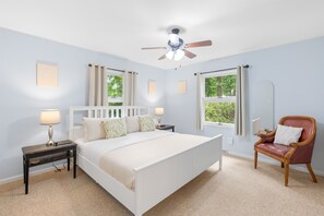 4 bedrooms, iron/ironing board, travel cot, free WiFi