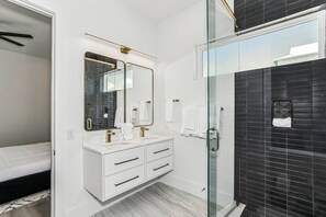 Hair dryer, towels