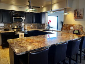 Microwave, oven, stovetop, dishwasher