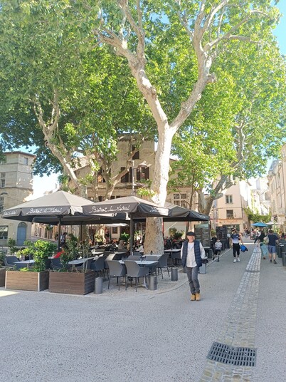 Typical house in the historic center of the Arles bullring