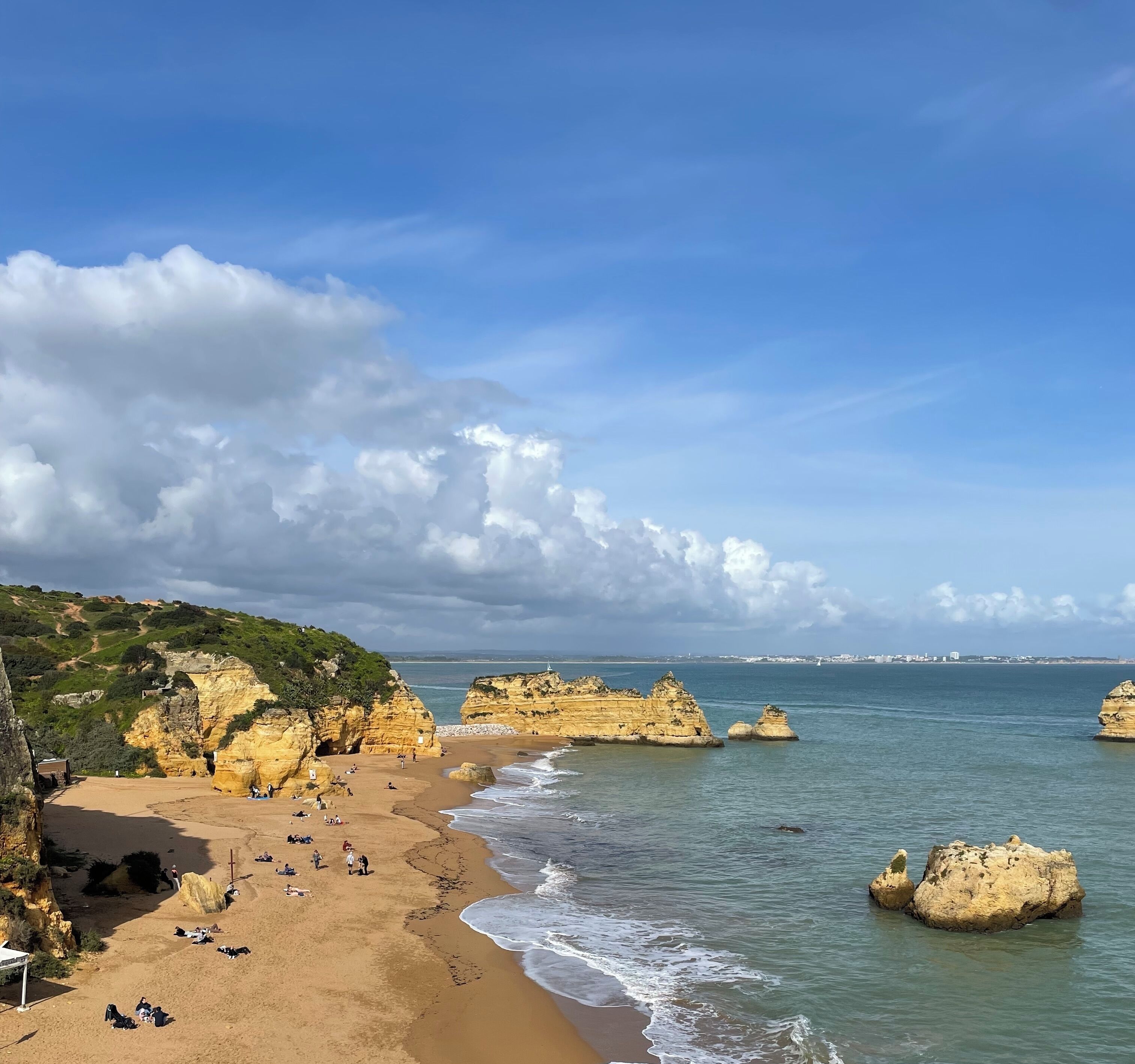 Sun loungers, beach towels